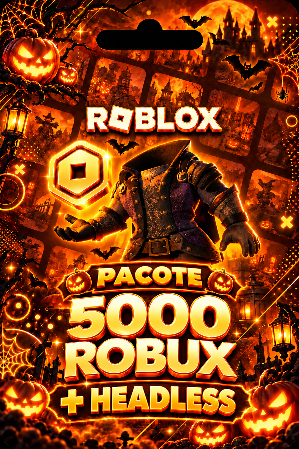PACOTE 5.000 ROBUX + HEADLESS